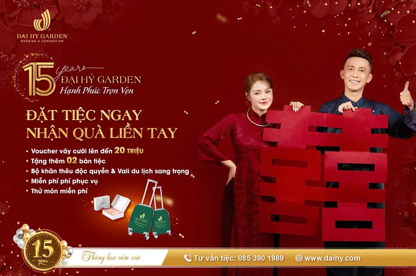 Ưu Đãi Tiệc Cưới - Hạnh Phúc Nhân Đôi Trong Ngày Trọng Đại